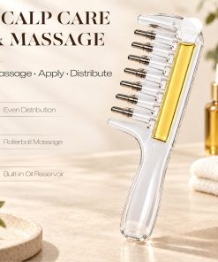 Scalp glavnik za nanos olja