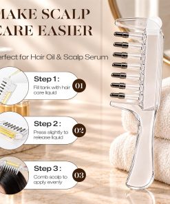 Scalp glavnik za nanos olja